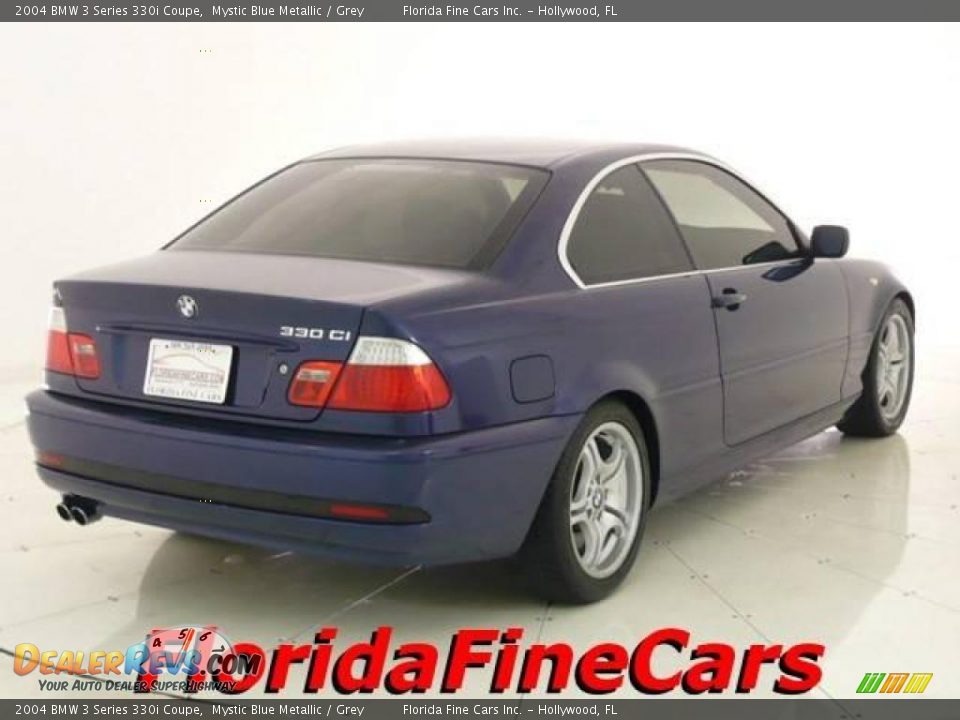 2004 BMW 3 Series 330i Coupe Mystic Blue Metallic / Grey Photo #2