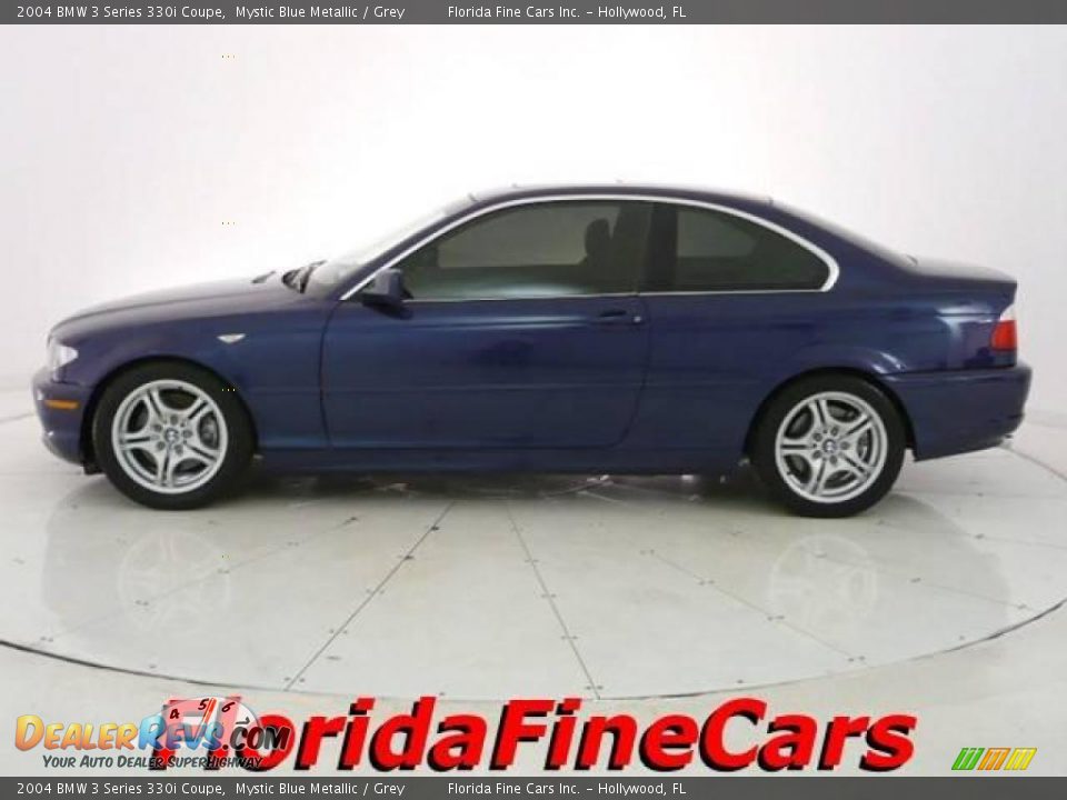 2004 BMW 3 Series 330i Coupe Mystic Blue Metallic / Grey Photo #3