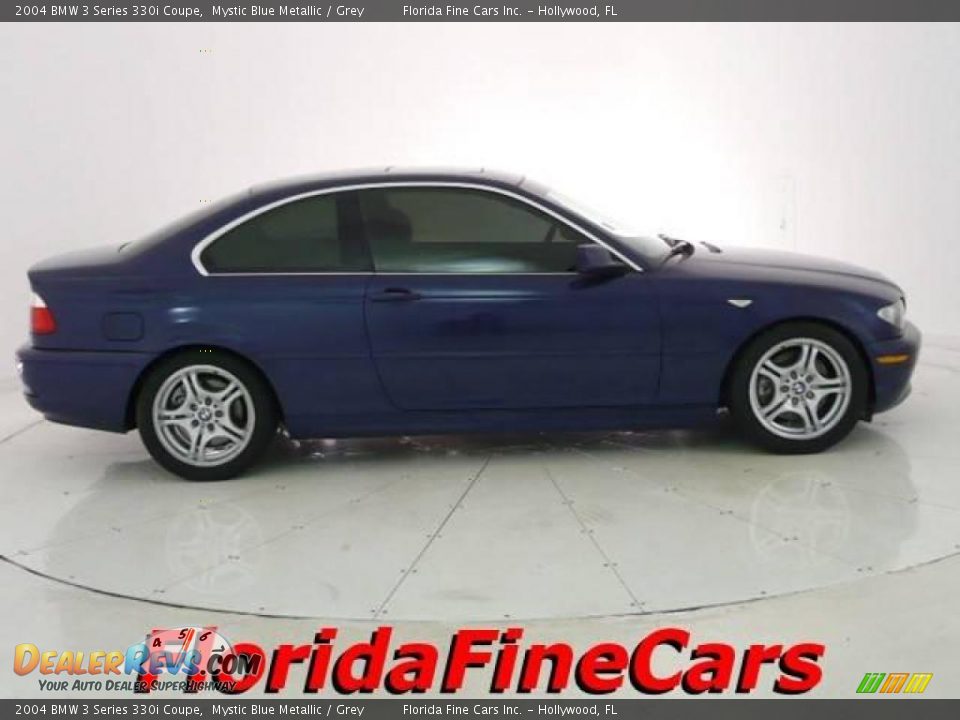 2004 BMW 3 Series 330i Coupe Mystic Blue Metallic / Grey Photo #4