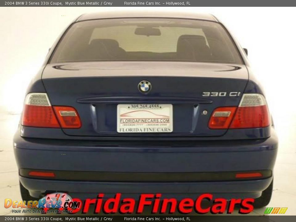 2004 BMW 3 Series 330i Coupe Mystic Blue Metallic / Grey Photo #6