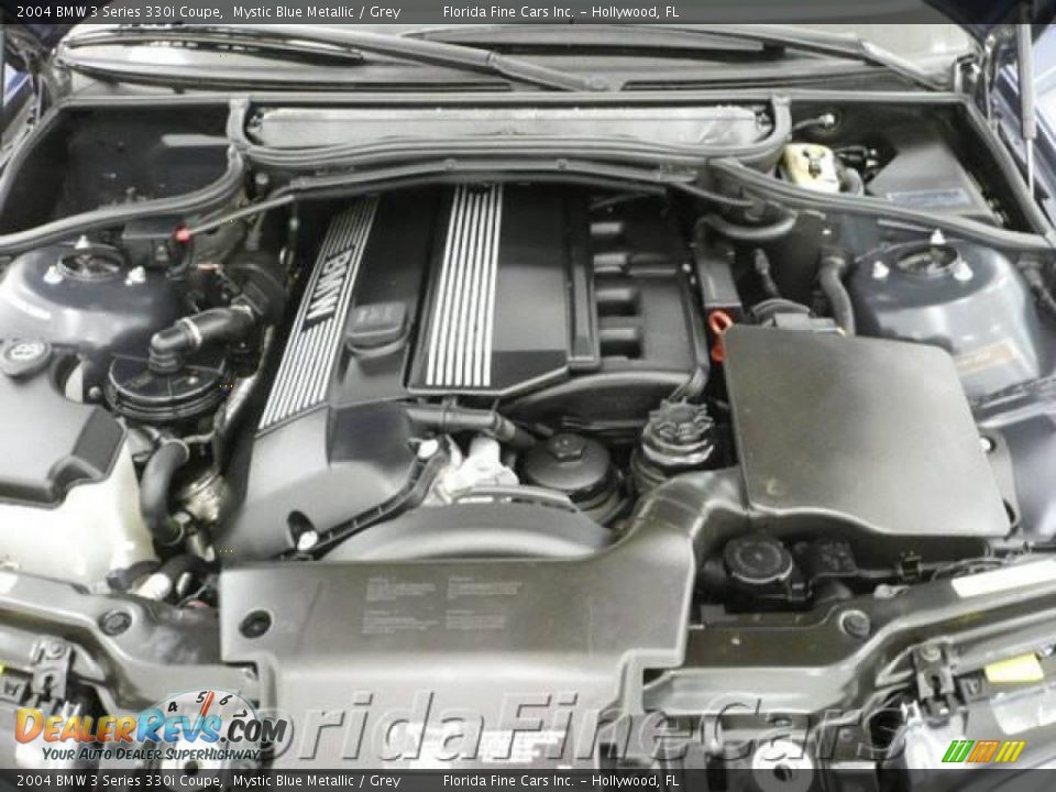 2004 BMW 3 Series 330i Coupe Mystic Blue Metallic / Grey Photo #9