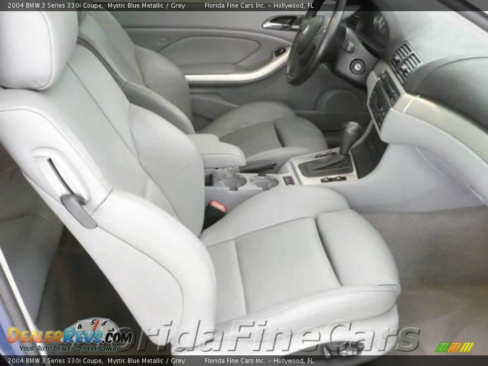 2004 BMW 3 Series 330i Coupe Mystic Blue Metallic / Grey Photo #13