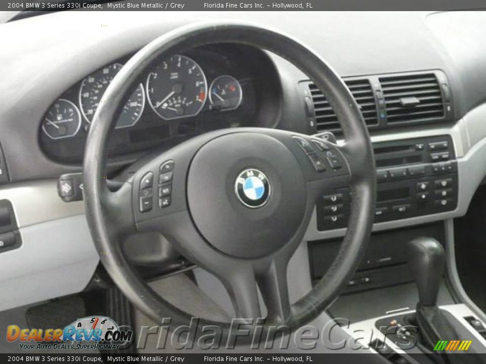 2004 BMW 3 Series 330i Coupe Mystic Blue Metallic / Grey Photo #16