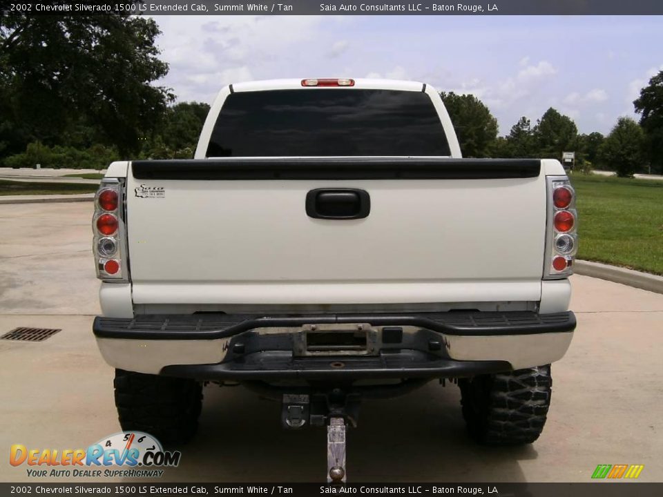 2002 Chevrolet Silverado 1500 LS Extended Cab Summit White / Tan Photo #4