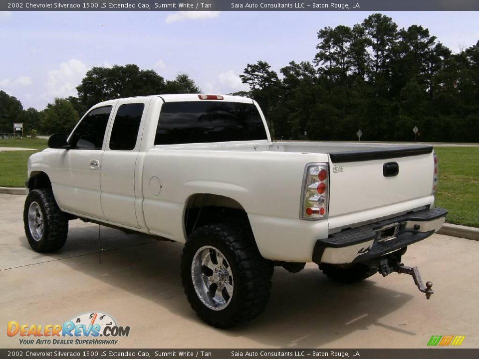 2002 Chevrolet Silverado 1500 LS Extended Cab Summit White / Tan Photo #5