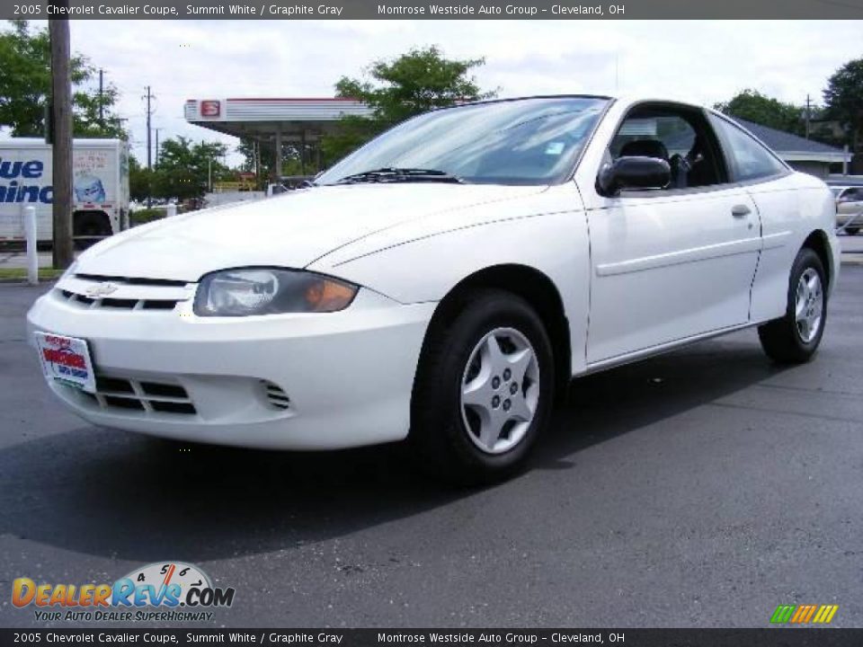 2005 Chevrolet Cavalier Coupe Summit White / Graphite Gray Photo #1