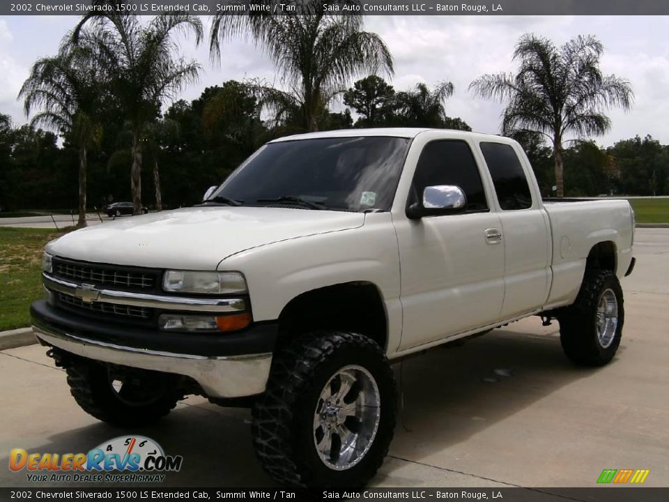 2002 Chevrolet Silverado 1500 LS Extended Cab Summit White / Tan Photo #7