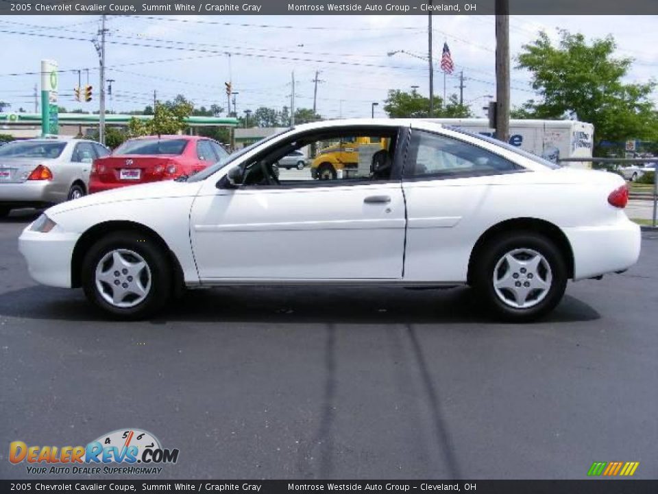 2005 Chevrolet Cavalier Coupe Summit White / Graphite Gray Photo #2