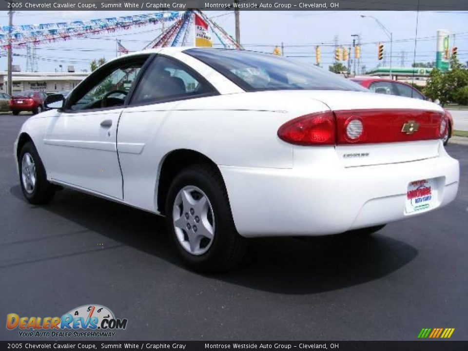 2005 Chevrolet Cavalier Coupe Summit White / Graphite Gray Photo #3