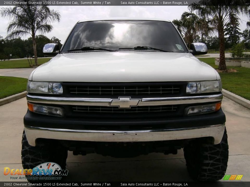 2002 Chevrolet Silverado 1500 LS Extended Cab Summit White / Tan Photo #8