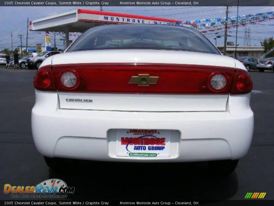 2005 Chevrolet Cavalier Coupe Summit White / Graphite Gray Photo #4