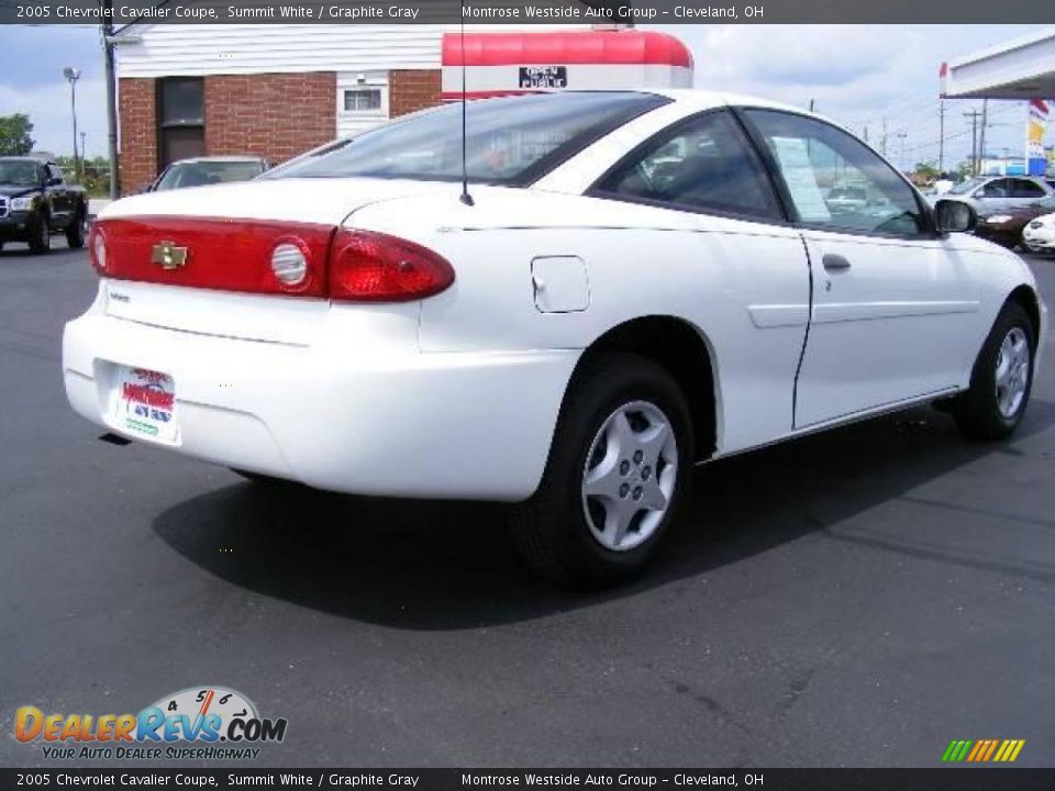 2005 Chevrolet Cavalier Coupe Summit White / Graphite Gray Photo #5