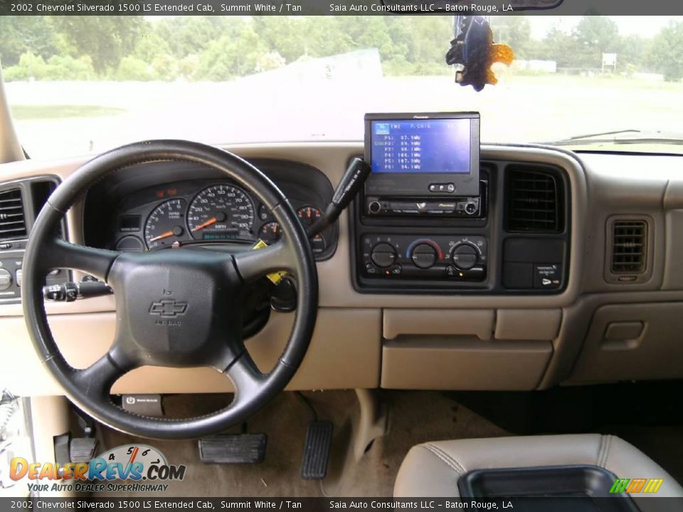 2002 Chevrolet Silverado 1500 LS Extended Cab Summit White / Tan Photo #11