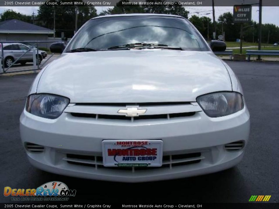2005 Chevrolet Cavalier Coupe Summit White / Graphite Gray Photo #8