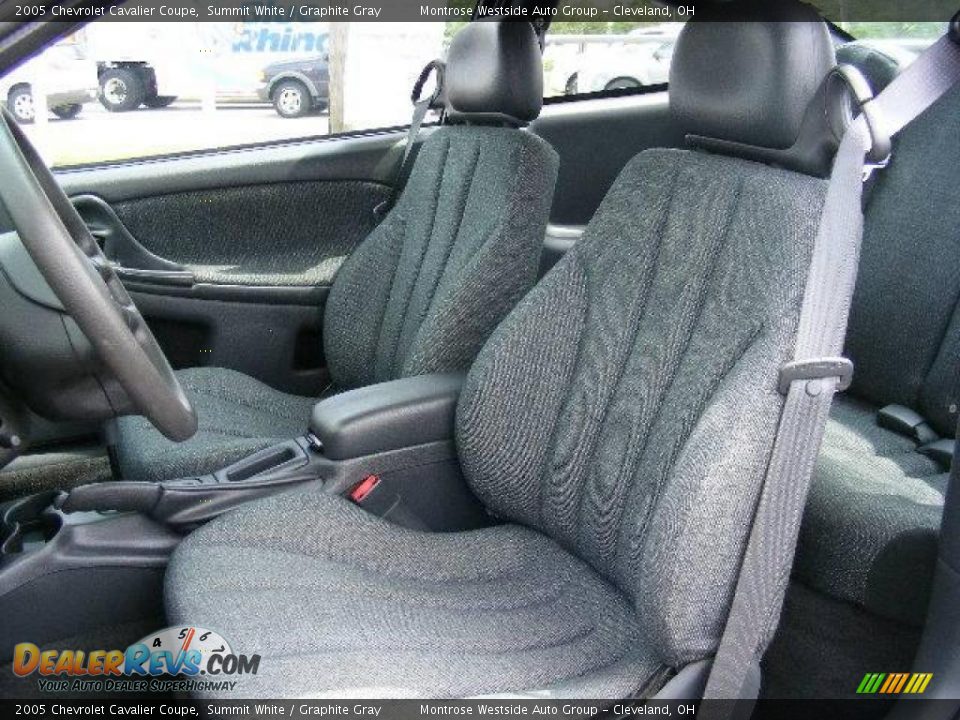 2005 Chevrolet Cavalier Coupe Summit White / Graphite Gray Photo #9