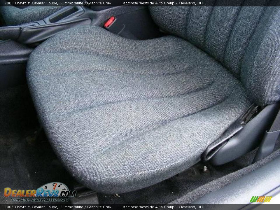 2005 Chevrolet Cavalier Coupe Summit White / Graphite Gray Photo #10