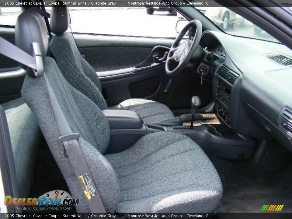 2005 Chevrolet Cavalier Coupe Summit White / Graphite Gray Photo #13
