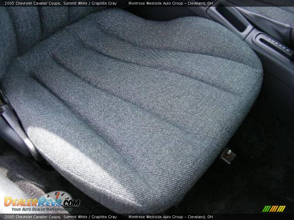 2005 Chevrolet Cavalier Coupe Summit White / Graphite Gray Photo #14