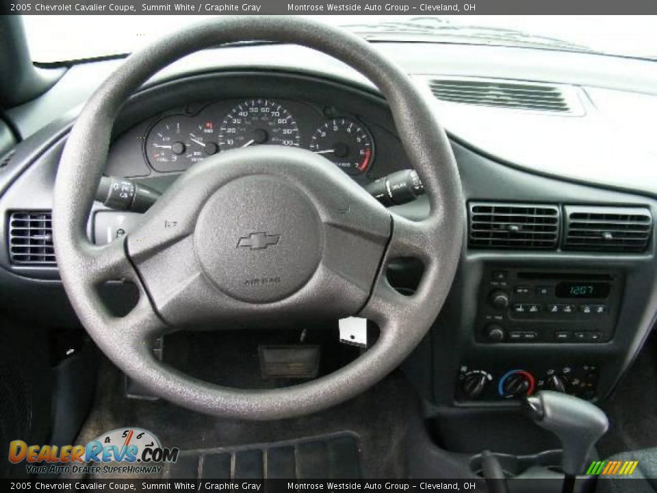 2005 Chevrolet Cavalier Coupe Summit White / Graphite Gray Photo #15