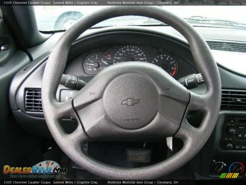 2005 Chevrolet Cavalier Coupe Summit White / Graphite Gray Photo #16