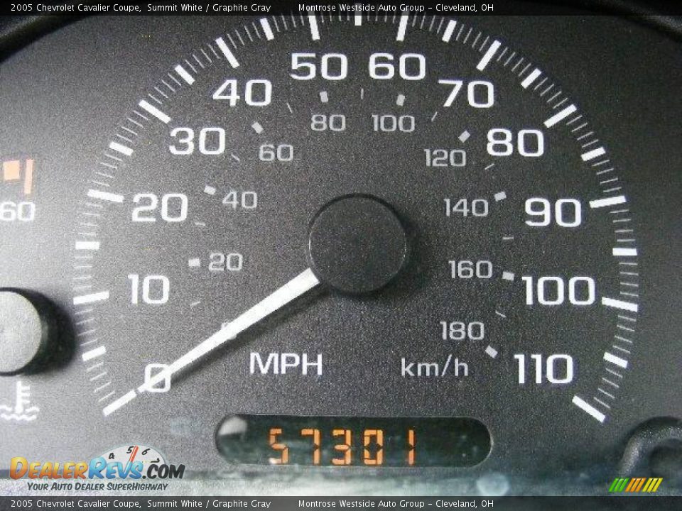 2005 Chevrolet Cavalier Coupe Summit White / Graphite Gray Photo #18