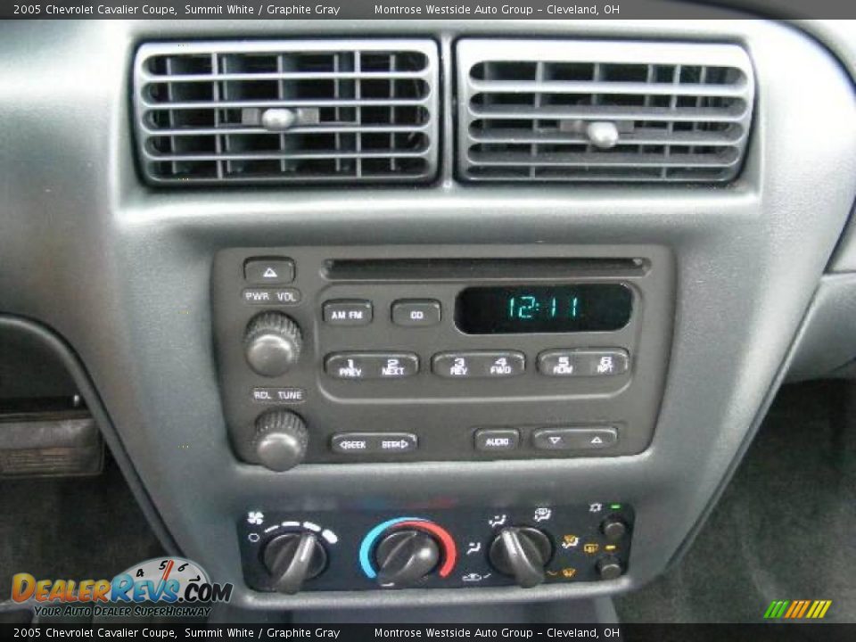 2005 Chevrolet Cavalier Coupe Summit White / Graphite Gray Photo #19
