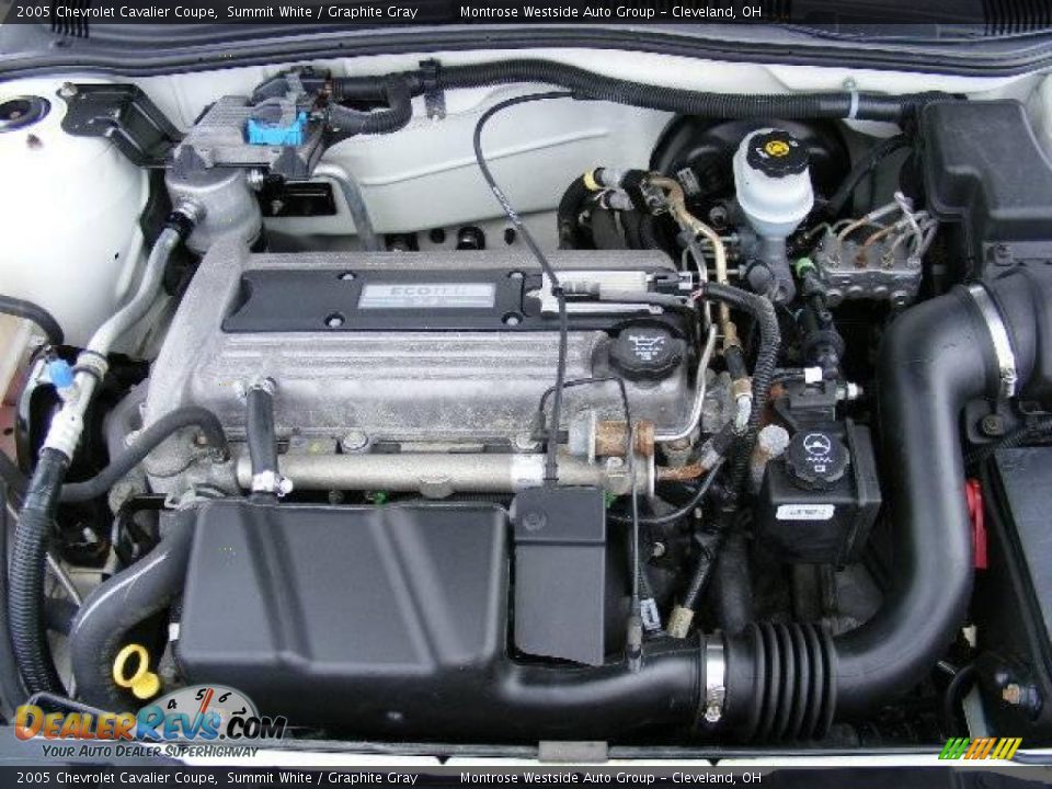 2005 Chevrolet Cavalier Coupe Summit White / Graphite Gray Photo #27