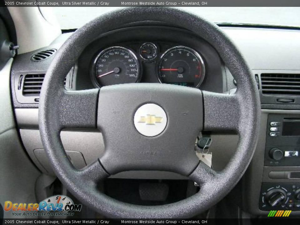 2005 Chevrolet Cobalt Coupe Ultra Silver Metallic / Gray Photo #16