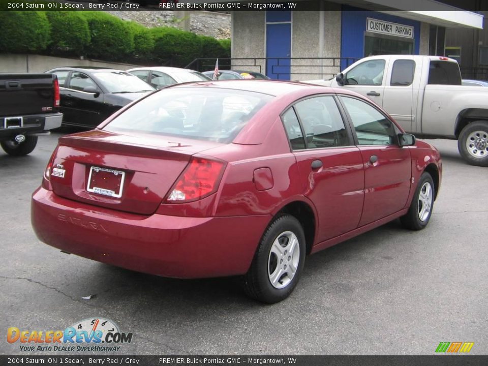 2004 Saturn ION 1 Sedan Berry Red / Grey Photo #6