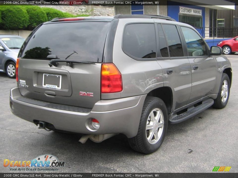 2008 GMC Envoy SLE 4x4 Steel Gray Metallic / Ebony Photo #6