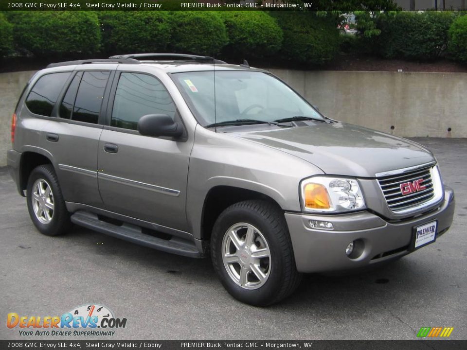 2008 GMC Envoy SLE 4x4 Steel Gray Metallic / Ebony Photo #8