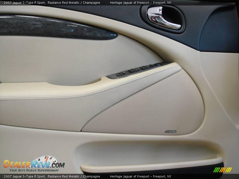 2007 Jaguar S-Type R Sport Radiance Red Metallic / Champagne Photo #6