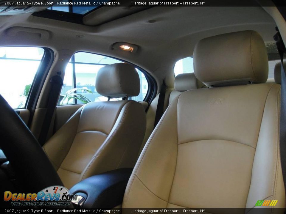 Champagne Interior - 2007 Jaguar S-Type R Sport Photo #7