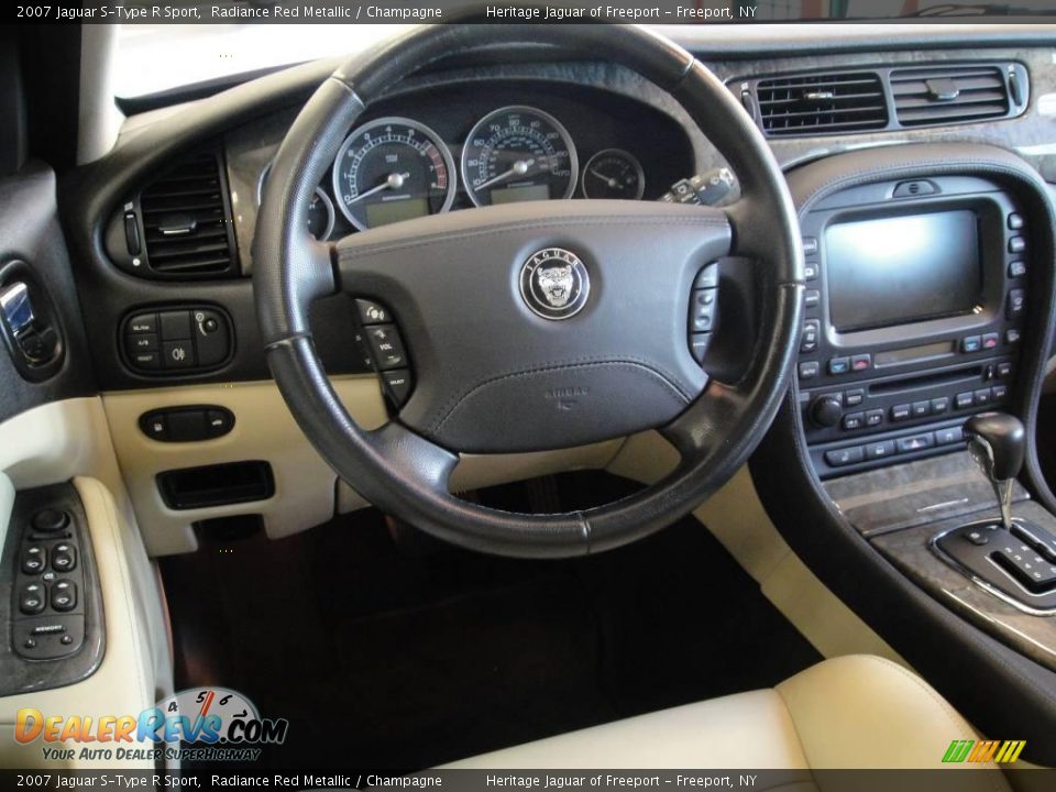2007 Jaguar S-Type R Sport Steering Wheel Photo #10
