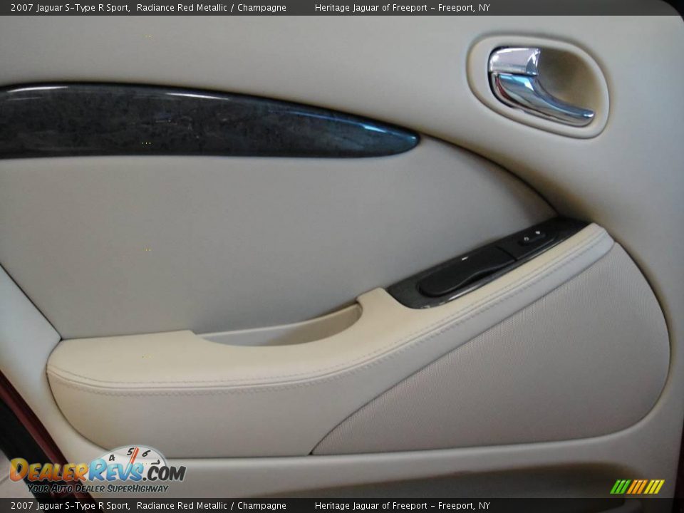 2007 Jaguar S-Type R Sport Radiance Red Metallic / Champagne Photo #11
