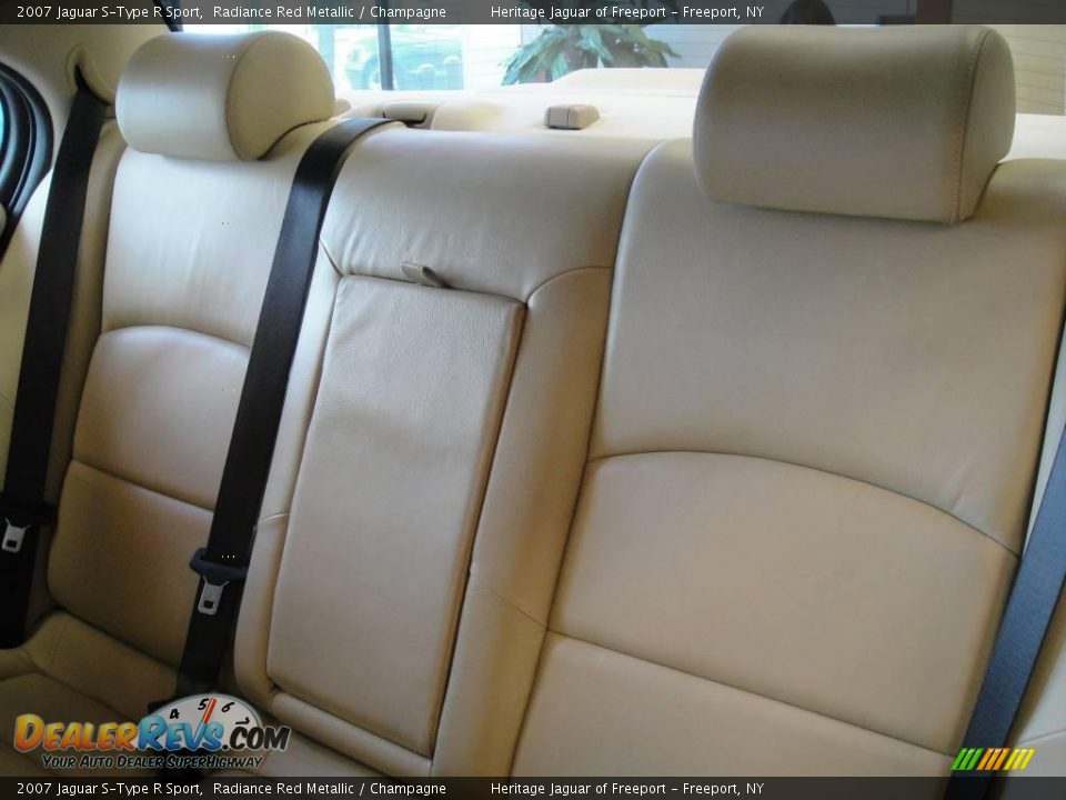 Champagne Interior - 2007 Jaguar S-Type R Sport Photo #12