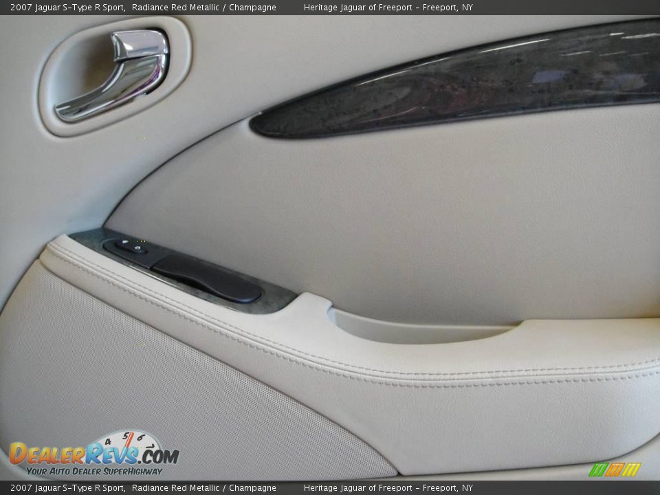2007 Jaguar S-Type R Sport Radiance Red Metallic / Champagne Photo #15