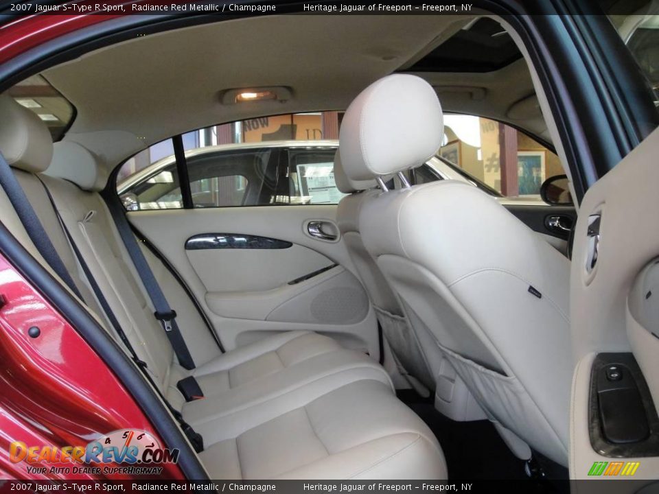 Champagne Interior - 2007 Jaguar S-Type R Sport Photo #17