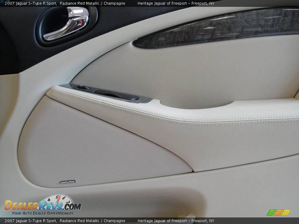 2007 Jaguar S-Type R Sport Radiance Red Metallic / Champagne Photo #18