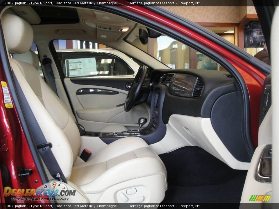 Champagne Interior - 2007 Jaguar S-Type R Sport Photo #20