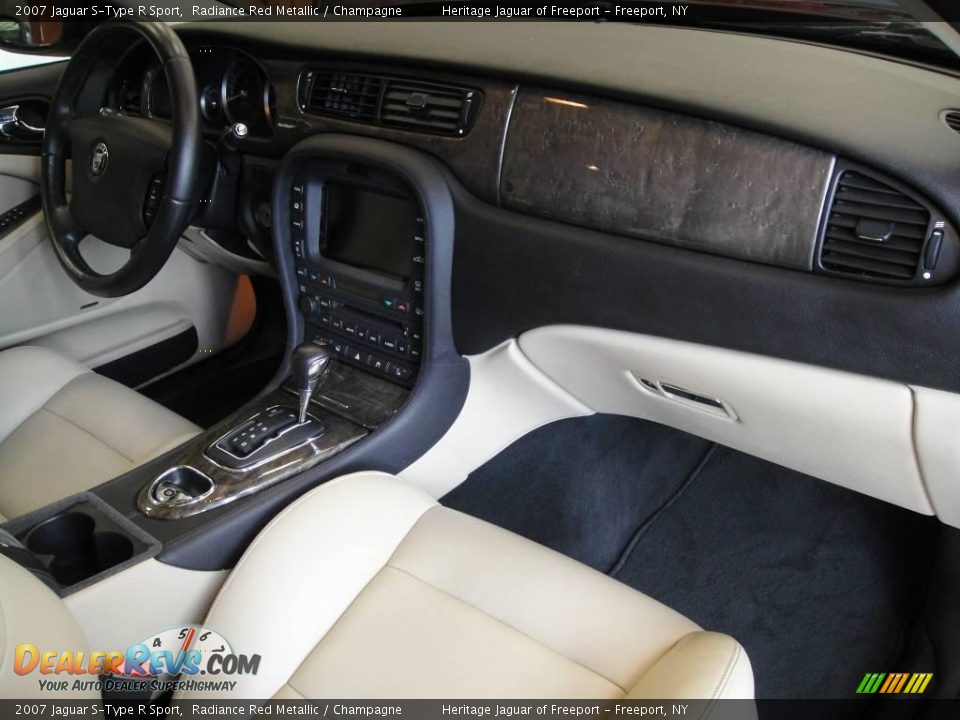 Champagne Interior - 2007 Jaguar S-Type R Sport Photo #21