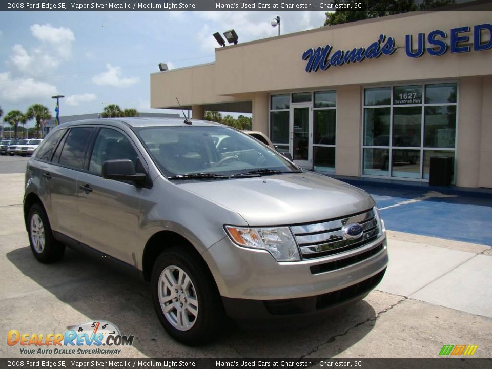 2008 Ford Edge SE Vapor Silver Metallic / Medium Light Stone Photo #2