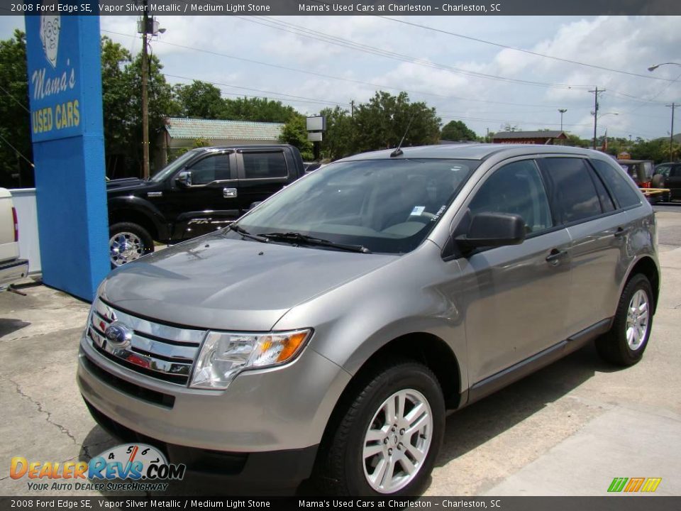 2008 Ford Edge SE Vapor Silver Metallic / Medium Light Stone Photo #4