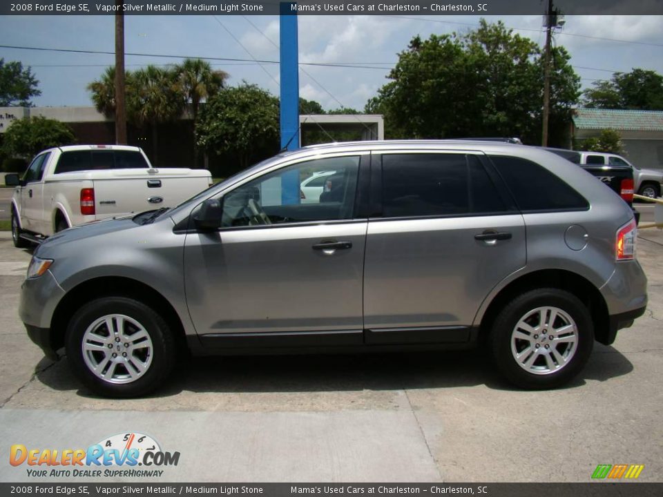2008 Ford Edge SE Vapor Silver Metallic / Medium Light Stone Photo #5