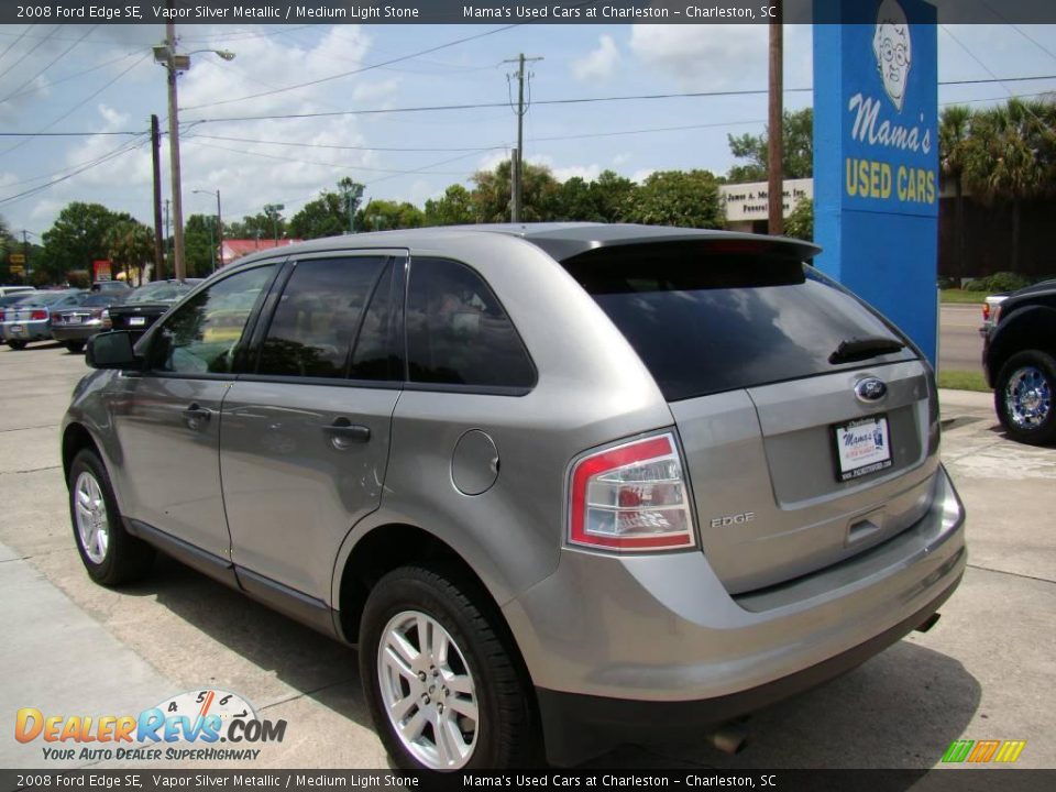 2008 Ford Edge SE Vapor Silver Metallic / Medium Light Stone Photo #6
