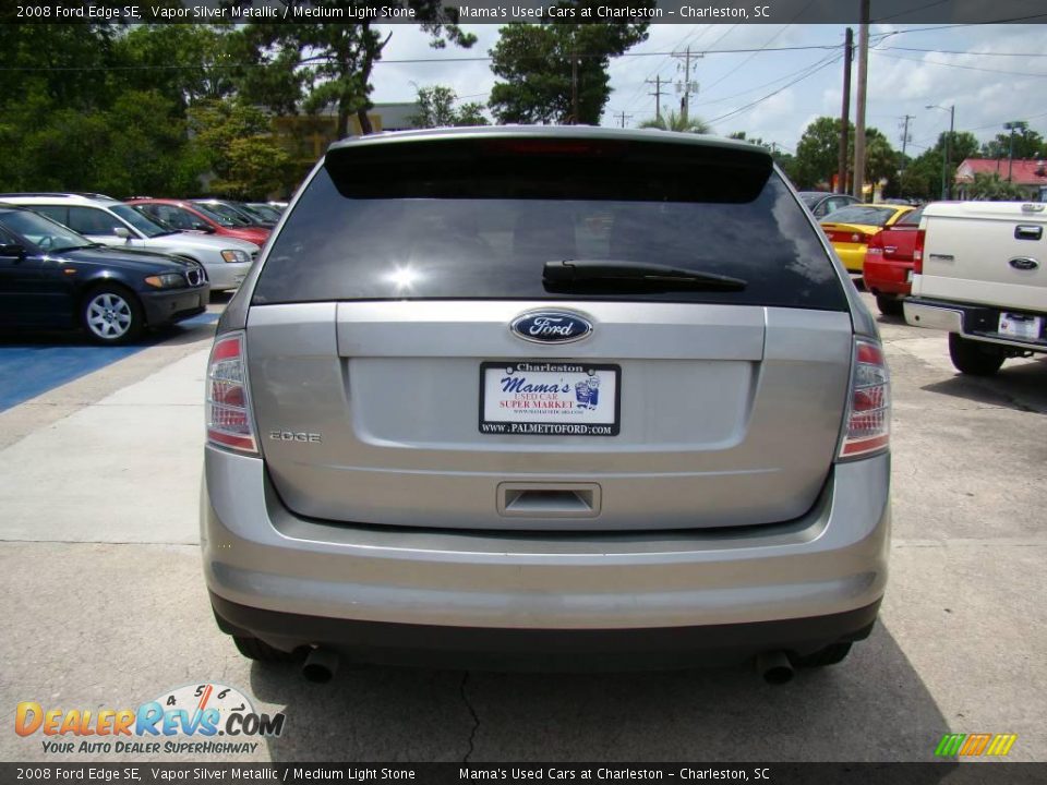 2008 Ford Edge SE Vapor Silver Metallic / Medium Light Stone Photo #7