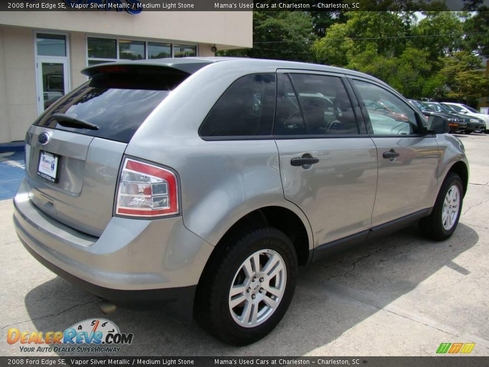 2008 Ford Edge SE Vapor Silver Metallic / Medium Light Stone Photo #8
