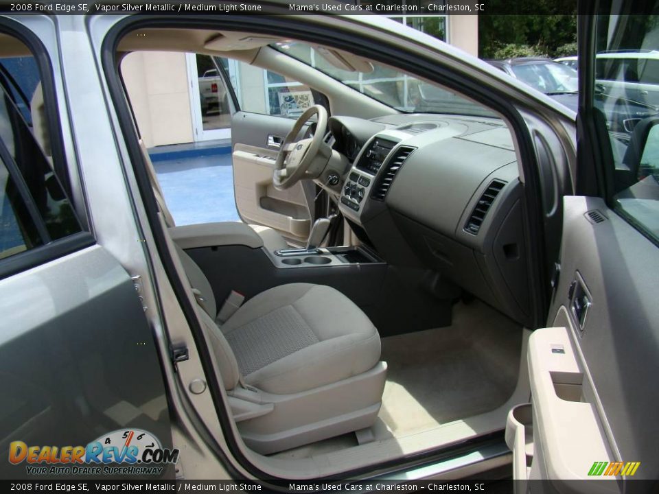2008 Ford Edge SE Vapor Silver Metallic / Medium Light Stone Photo #12