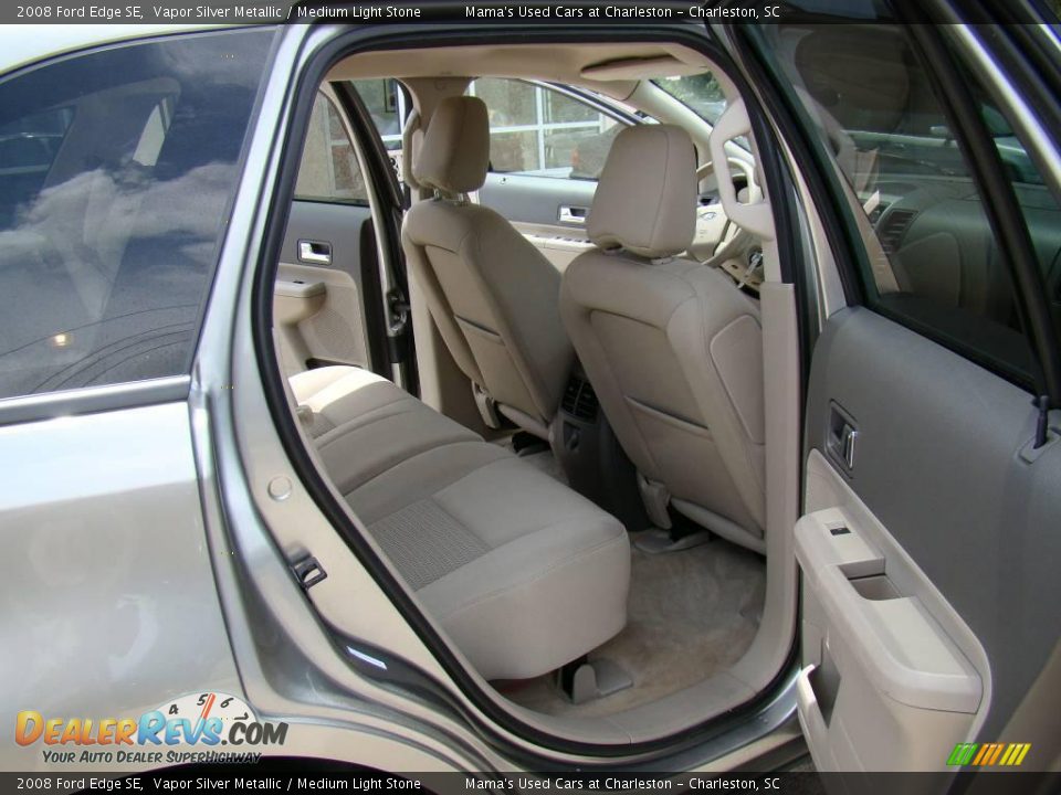 2008 Ford Edge SE Vapor Silver Metallic / Medium Light Stone Photo #13