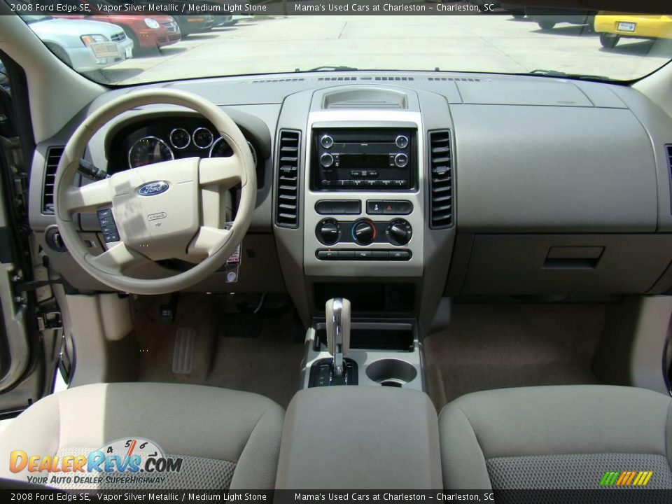 2008 Ford Edge SE Vapor Silver Metallic / Medium Light Stone Photo #14